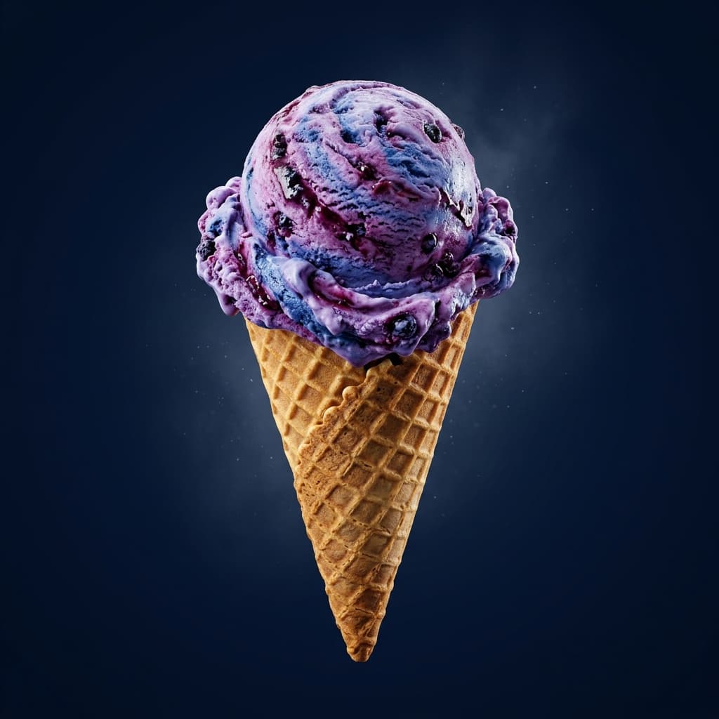 Blueberry Classic ice cream for Colrain