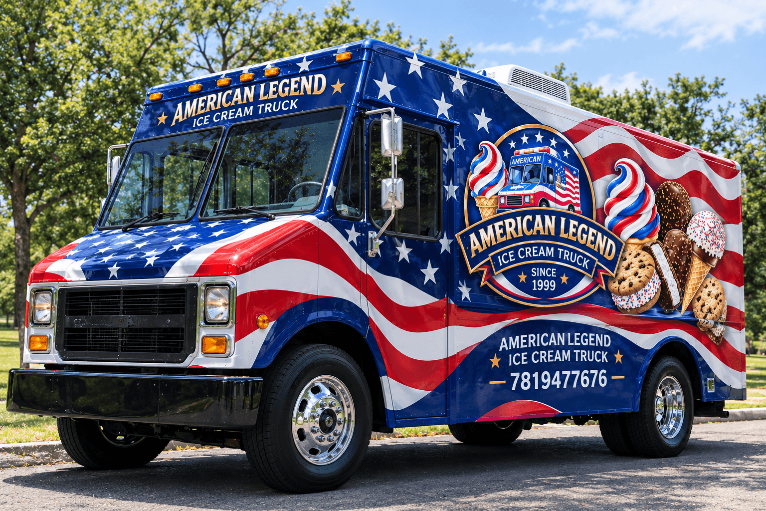 American Legend Ice Cream Truck โ Premium Ice Cream Catering in New England